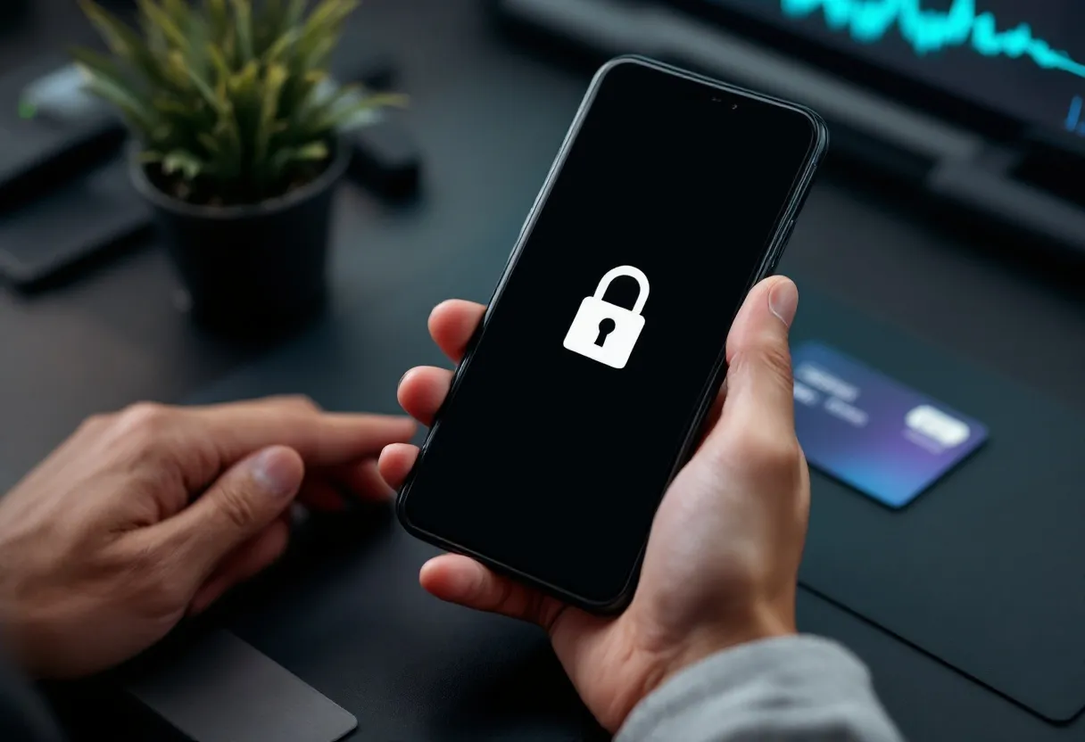 A secure checkout flow with a glowing shield symbol on a dark interface